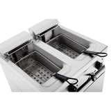 Lincat Twin Tank Twin Basket Free Standing Electric Fryer J12