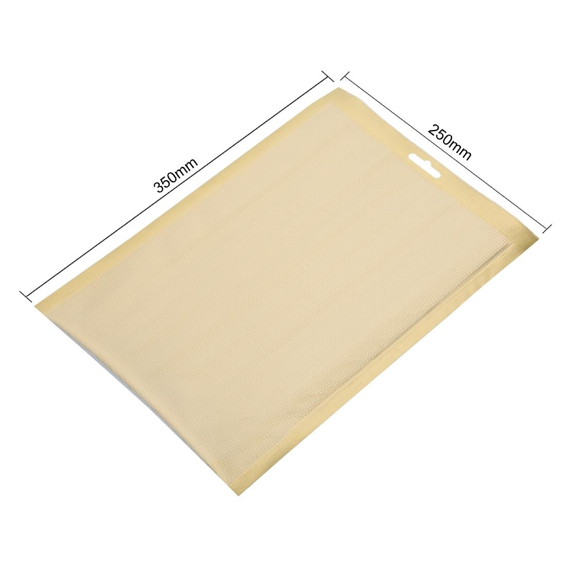 Vogue Gold Embossed Vacuum Pouches 250x350mm (100 Pack)