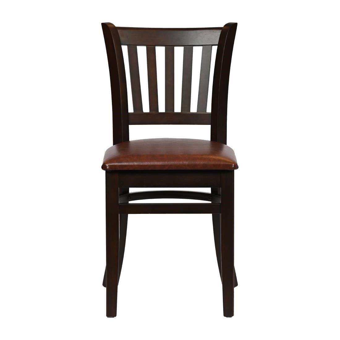 Turin Dining Table with 4 Manhattan Chairs in Dark Walnut with Bison Espresso