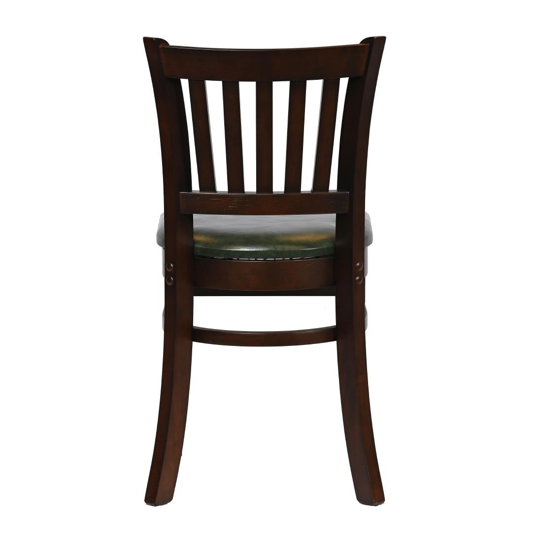 Turin Dining Table with 4 Manhattan Chairs in Dark Walnut with Bison Cedar