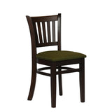 Turin Dining Tables with 4 Manhattan Chairs in Dark Walnut with Shetland Forest