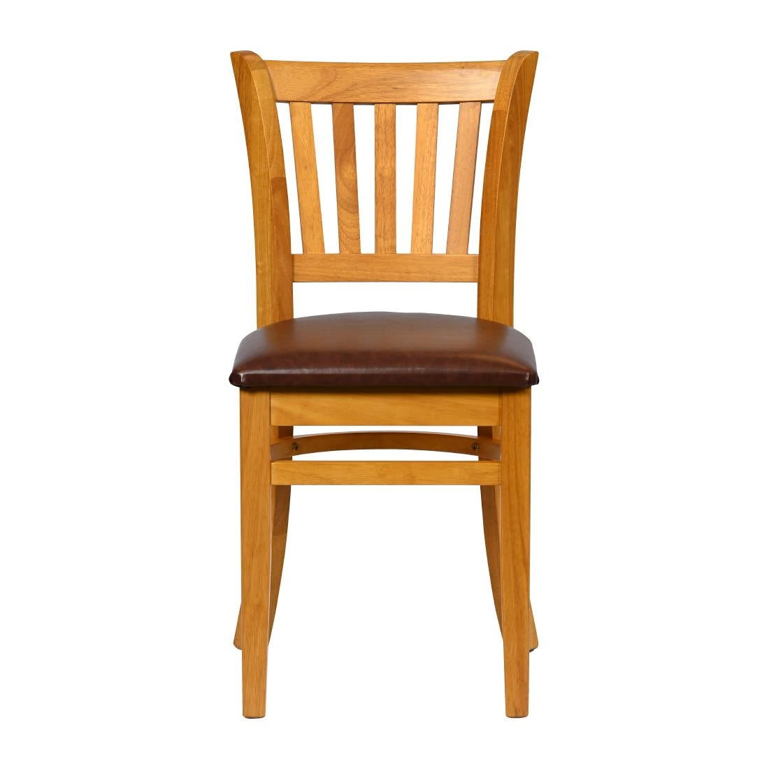 Turin Dining Table with 4 Manhattan Chairs in Soft Oak with Bison Espresso