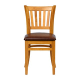 Turin Dining Table with 4 Manhattan Chairs in Soft Oak with Bison Espresso