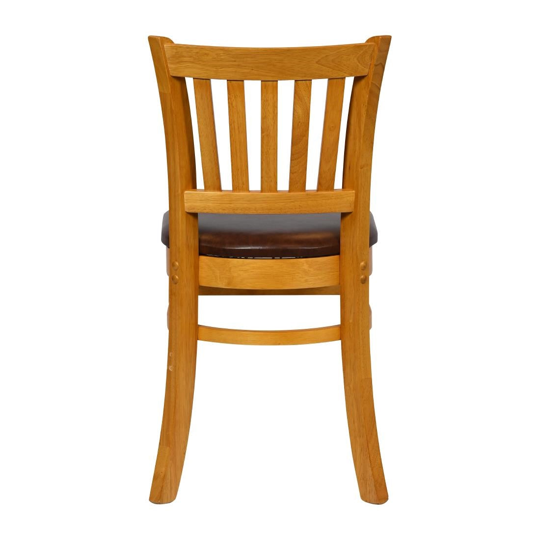 Turin Dining Table with 4 Manhattan Chairs in Soft Oak with Bison Espresso