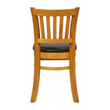 Turin Dining Table with 4 Manhattan Chairs in Soft Oak with Bison Cedar