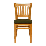Turin Dining Table with 4 Manhattan Chairs in Soft Oak with Shetland Forest