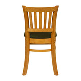 Turin Dining Table with 4 Manhattan Chairs in Soft Oak with Shetland Forest