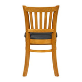 Turin Dining Table with 4 Manhattan Chairs in Soft Oak with Shetland Sea