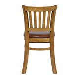 Turin Dining Table with 4 Manhattan Chairs in Weathered Oak with Bison Espresso