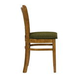Turin Dining Table with 4 Manhattan Chairs in Weathered Oak with Shetland Forest