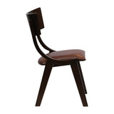 Chelsea Dining Chairs in Dark Walnut with Bison Espresso Seats (6 Pack)