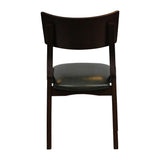 Chelsea Dining Chairs in Dark Walnut with Bison Cedar Seats (6 Pack)