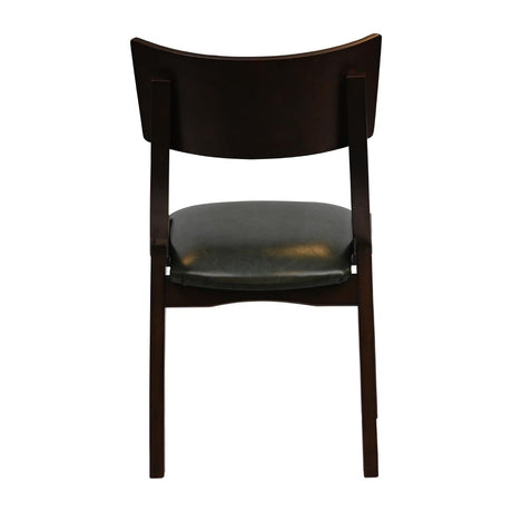 Chelsea Dining Chairs in Dark Walnut with Bison Cedar Seats (6 Pack)