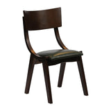 Chelsea Dining Chairs in Dark Walnut with Bison Cedar Seats (6 Pack)