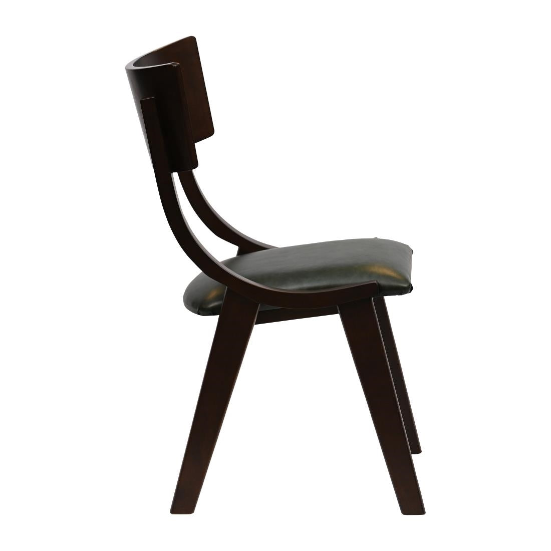 Chelsea Dining Chairs in Dark Walnut with Bison Cedar Seats (6 Pack)