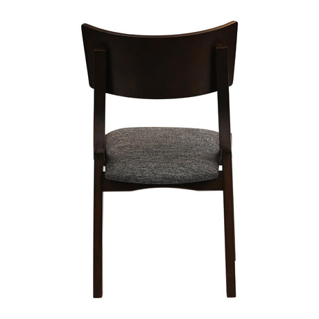 Chelsea Dining Chairs in Dark Walnut with Shetland Smoke Seats (6 Pack)