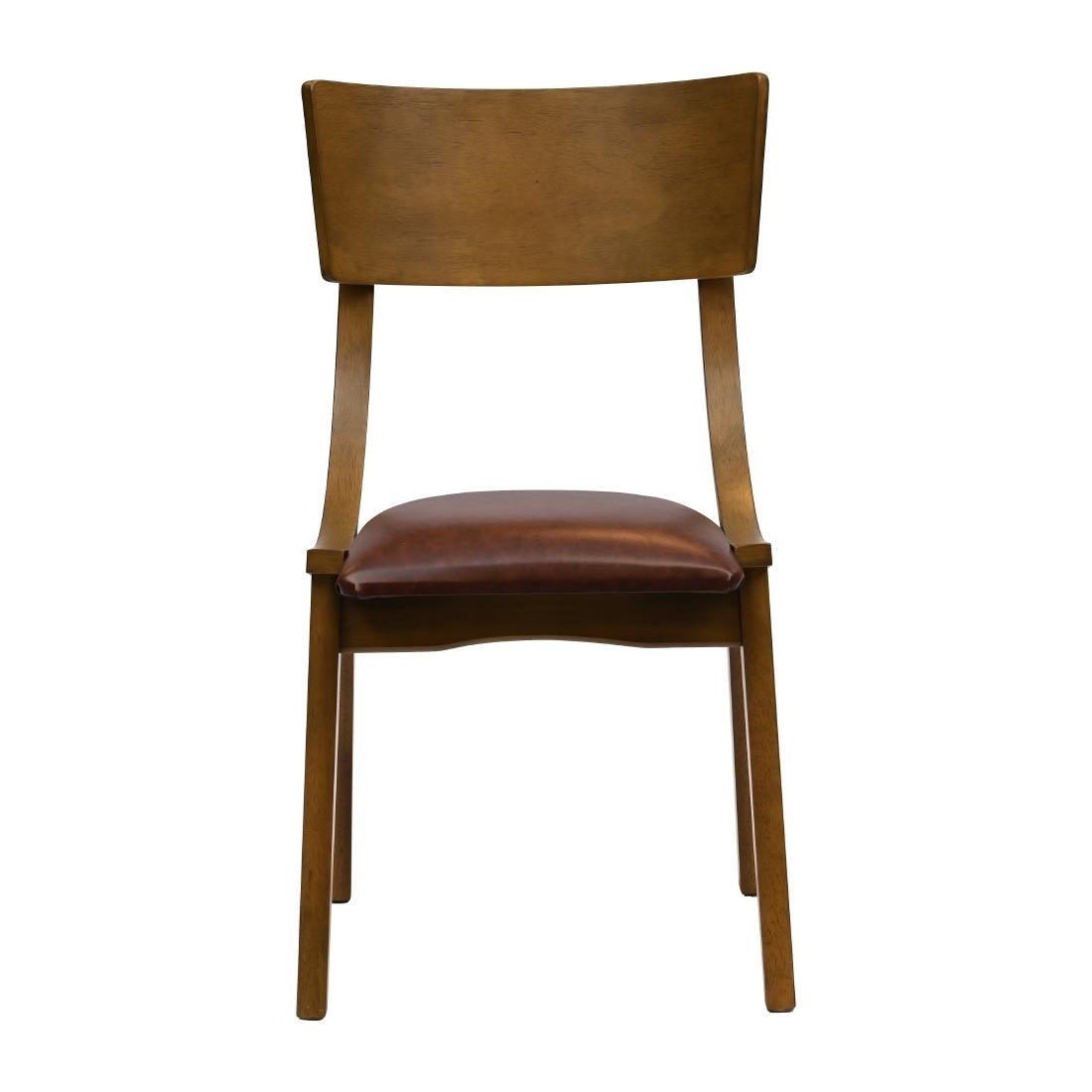 Chelsea Dining Chairs in Weathered Oak with Bison Espresso Seats (6 Pack)