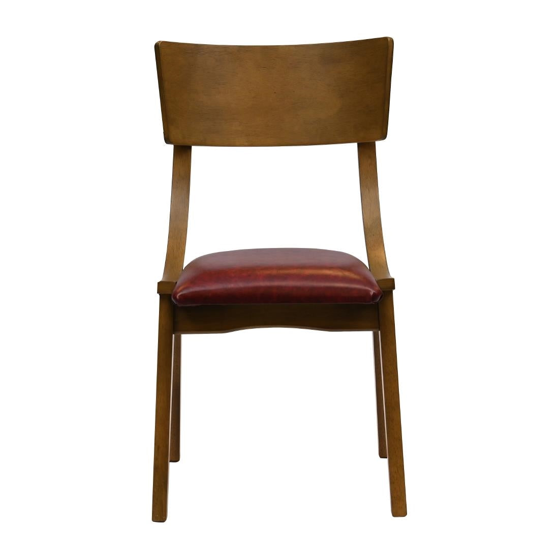 Chelsea Dining Chairs in Weathered Oak with Bison Bordeaux Seats (6 Pack)