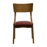 Chelsea Dining Chairs in Weathered Oak with Bison Bordeaux Seats (6 Pack)