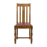 Thame Dining Chair in Weathered Oak with Bison Espresso Seat (6 Pack)