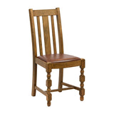 Thame Dining Chair in Weathered Oak with Bison Espresso Seat (6 Pack)