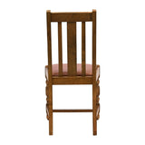 Thame Dining Chair in Weathered Oak with Bison Tan Seat (6 Pack)