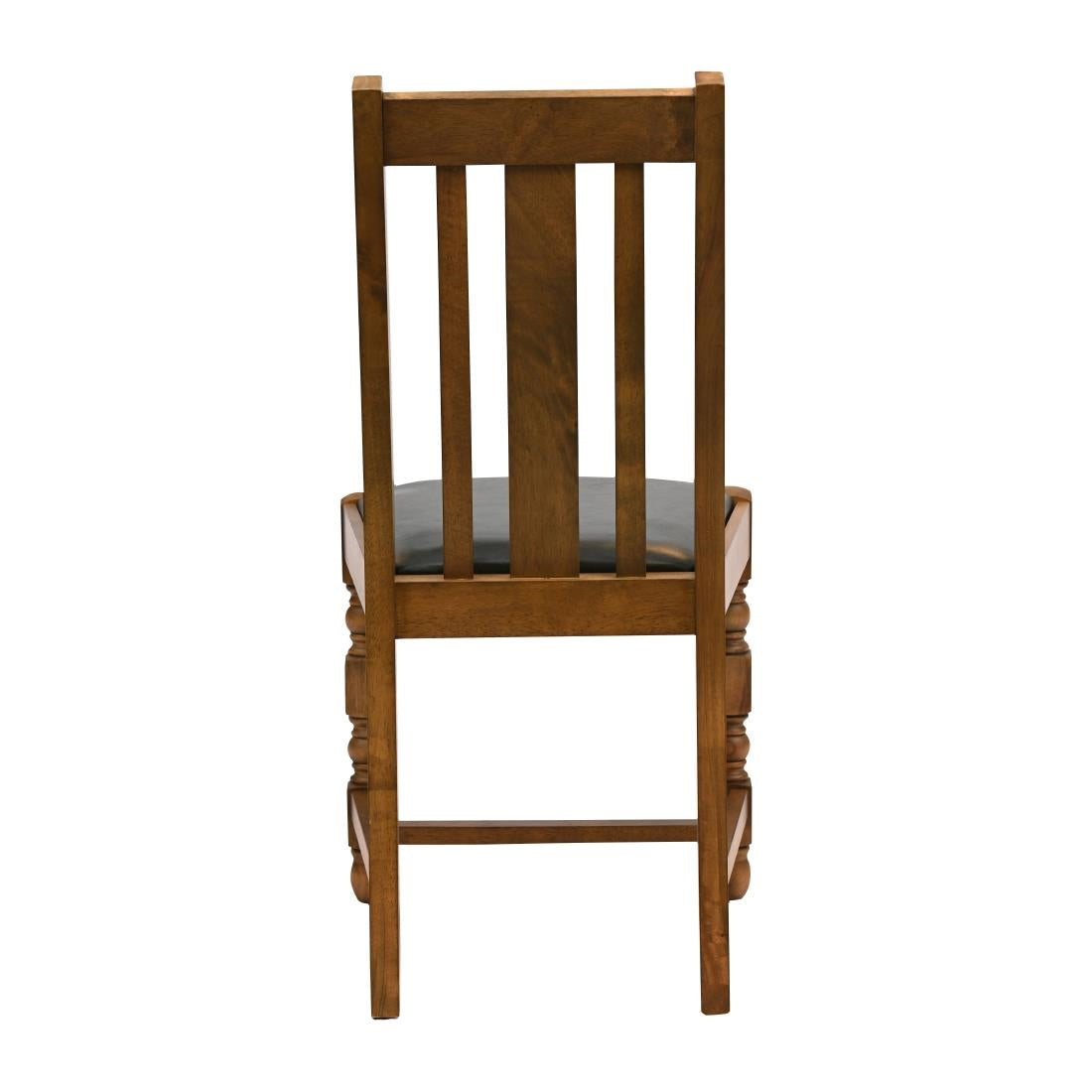 Thame Dining Chair in Weathered Oak with Bison Cedar Seat (6 Pack)