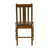 Thame Dining Chair in Weathered Oak with Bison Cedar Seat (6 Pack)