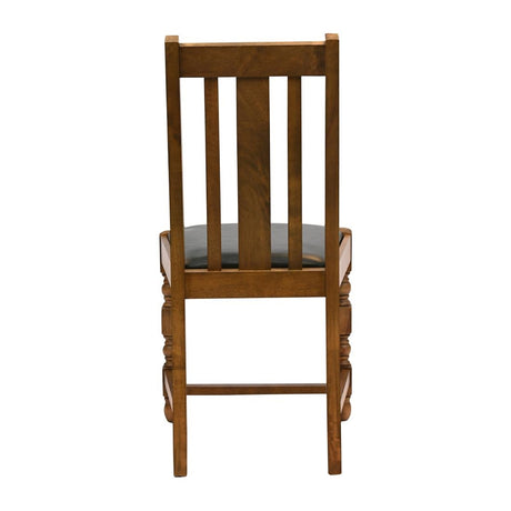 Thame Dining Chair in Weathered Oak with Bison Cedar Seat (6 Pack)