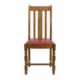 Thame Dining Chair in Weathered Oak with Bison Bordeaux Seat (6 Pack)
