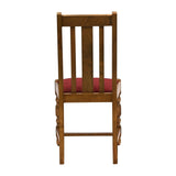 Thame Dining Chair in Weathered Oak with Shetland Scarlett Seat (6 Pack)