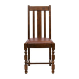 Thame Dining Chair in Vintage Wood with Bison Espresso Seat (6 Pack)