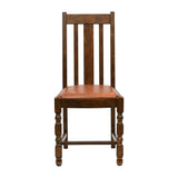 Thame Dining Chair in Vintage Wood with Bison Tan Seat (6 Pack)