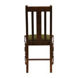 Thame Dining Chairs in Vintage Wood with Shetland Forest Seat (6 Pack)
