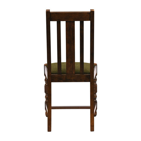 Thame Dining Chair in Vintage Wood with Shetland Forest Seat (6 Pack)