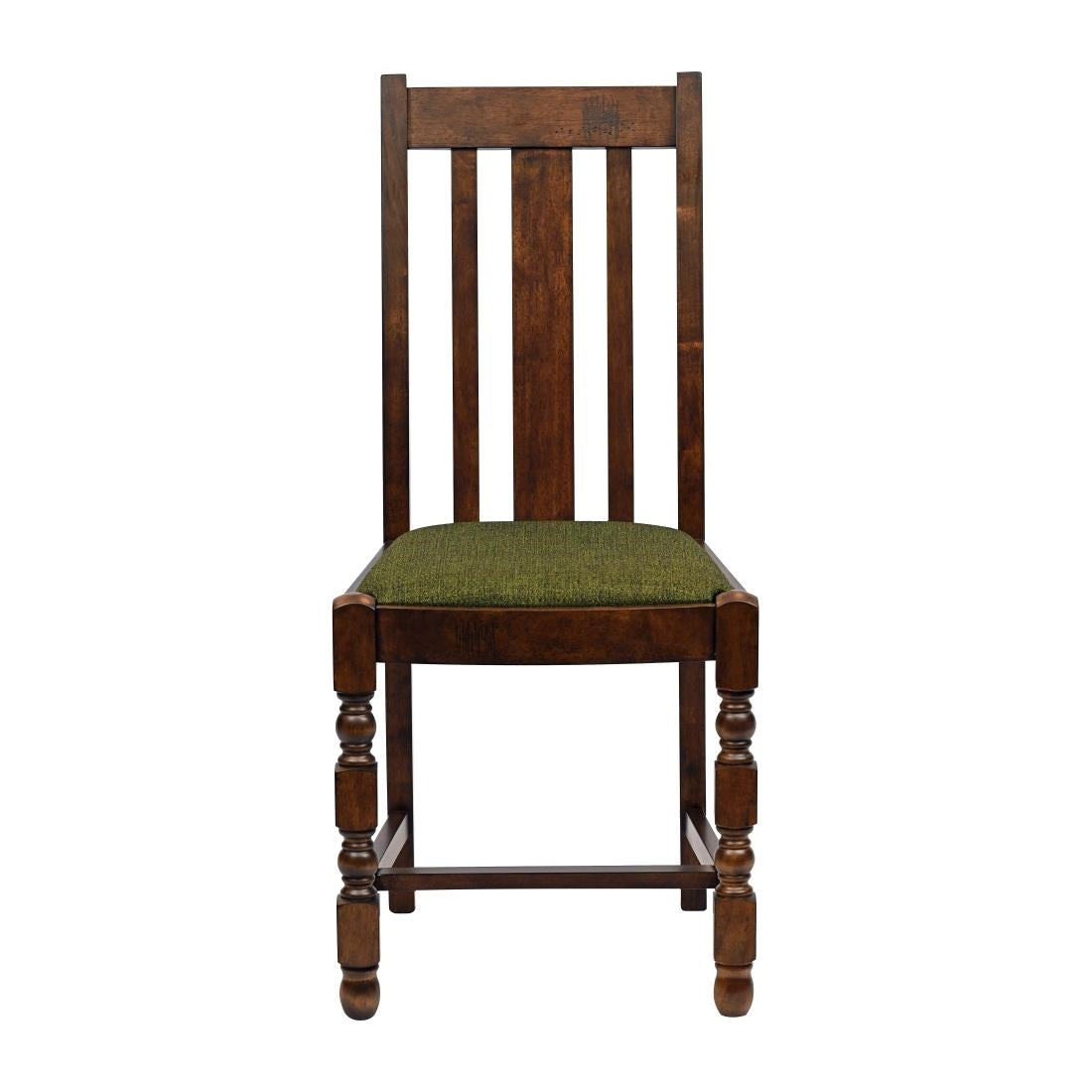 Thame Dining Chairs in Vintage Wood with Shetland Forest Seat (6 Pack)