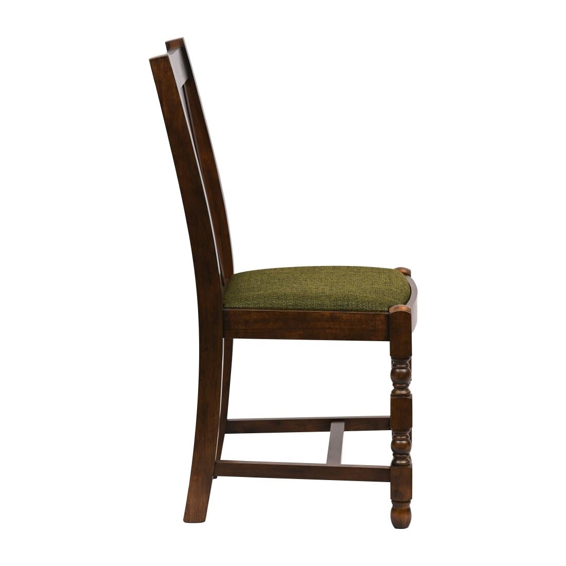 Thame Dining Chairs in Vintage Wood with Shetland Forest Seat (6 Pack)