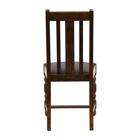 Thame Dining Chair in Vintage Wood with Shetland Smoke Seat (6 Pack)