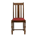 Thame Dining Chair in Vintage Wood with Shetland Scarlett Seat (6 Pack)
