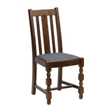 Thame Dining Chair in Vintage Wood with Shetland Sea Seat (6 Pack)