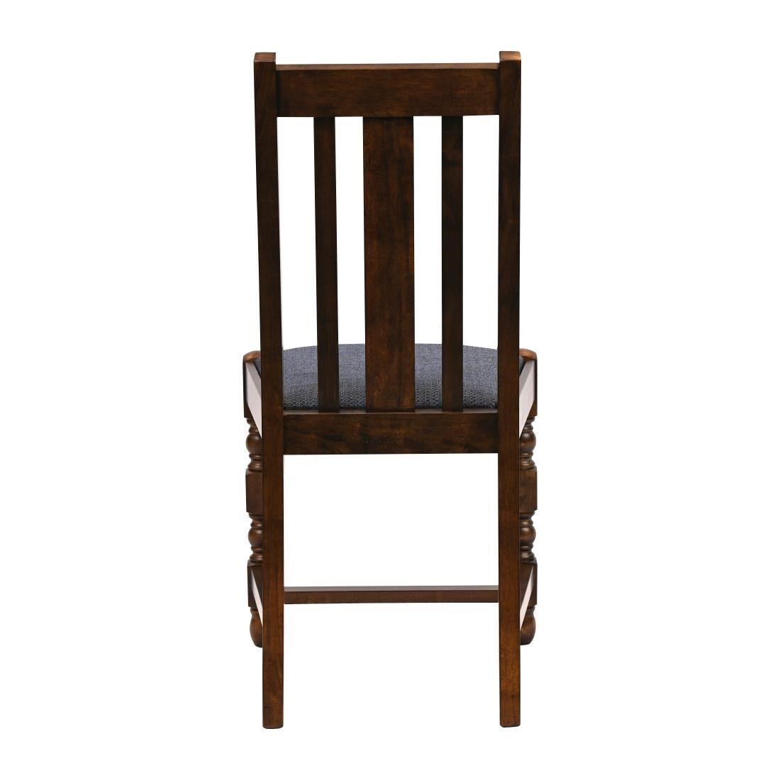 Thame Dining Chair in Vintage Wood with Shetland Sea Seat (6 Pack)
