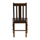 Thame Dining Chair in Vintage Wood with Shetland Sea Seat (6 Pack)