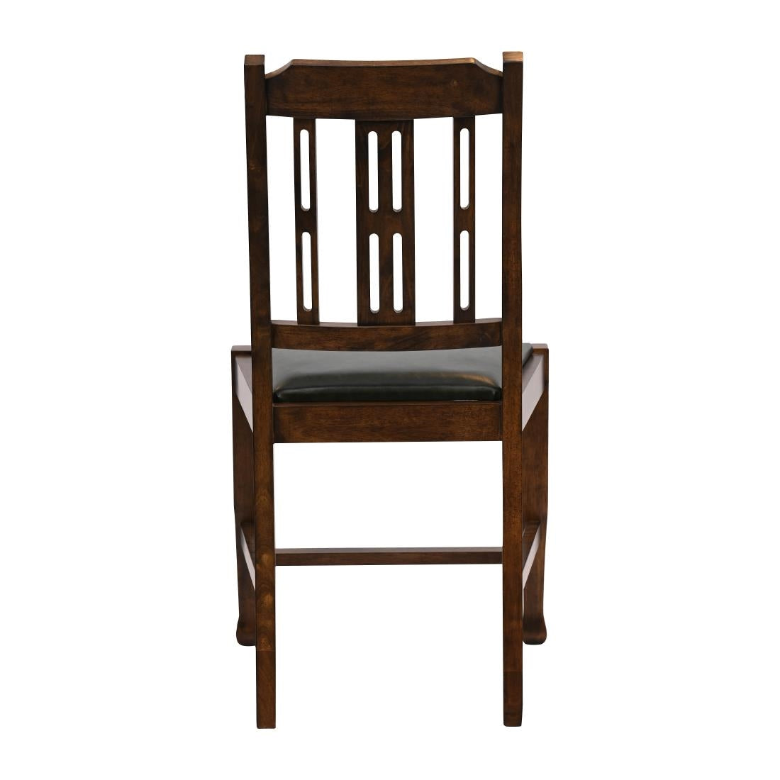 Lattice Back Dining Chair in Vintage Wood with Bison Cedar Seat (6 Pack)