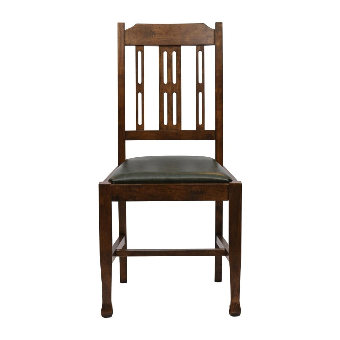 Lattice Back Dining Chair in Vintage Wood with Bison Cedar Seat (6 Pack)