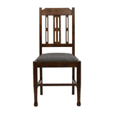 Lattice Back Dining Chair in Vintage Wood with Shetland Smoke Seat (6 Pack)