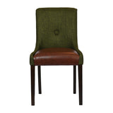 Bath Walnut Dining Chair with Forest Back & Espresso Seat (6 Pack)