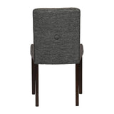 Bath Walnut Dining Chair with Smoke Back & Tan Seat (6 Pack)