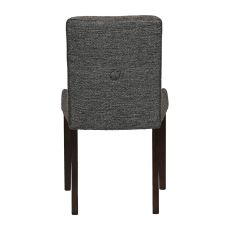 Bath Walnut Dining Chair with Smoke Back & Tan Seat (6 Pack)