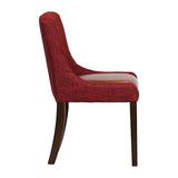 Bath Walnut Dining Chair with Scarlett Back & Espresso Seat (6 Pack)