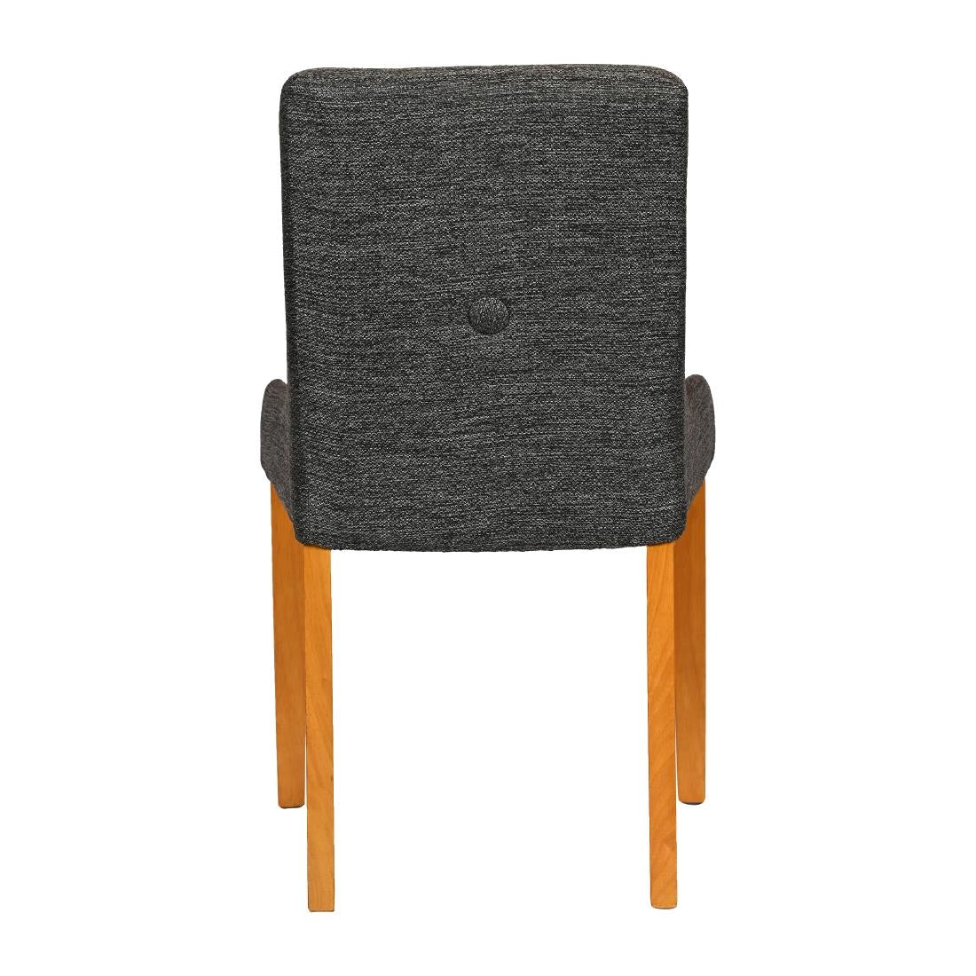 Bath Soft Oak Dining Chair with Smoke Back & Tan Seat (6 Pack)